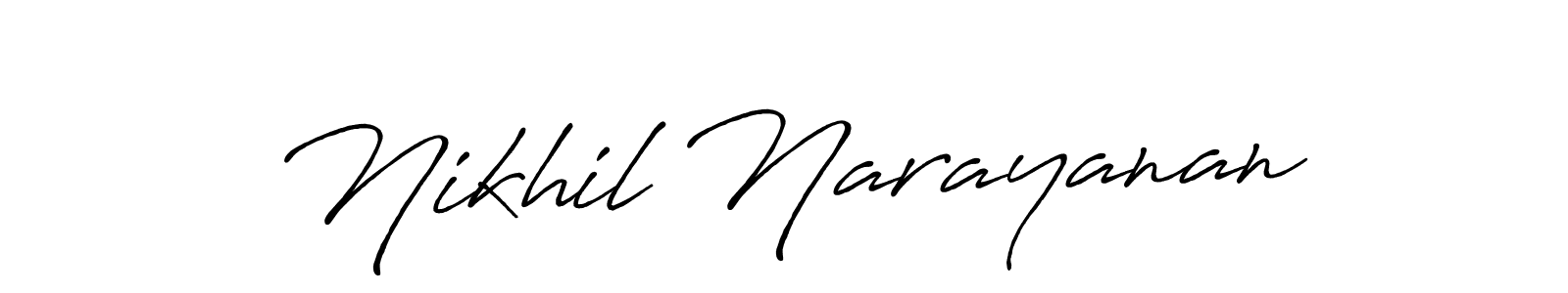 Make a short Nikhil Narayanan signature style. Manage your documents anywhere anytime using Antro_Vectra_Bolder. Create and add eSignatures, submit forms, share and send files easily. Nikhil Narayanan signature style 7 images and pictures png