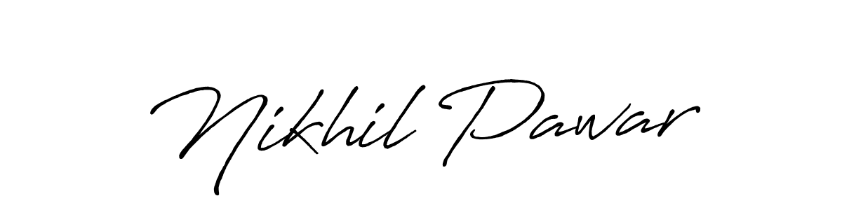 if you are searching for the best signature style for your name Nikhil Pawar. so please give up your signature search. here we have designed multiple signature styles  using Antro_Vectra_Bolder. Nikhil Pawar signature style 7 images and pictures png