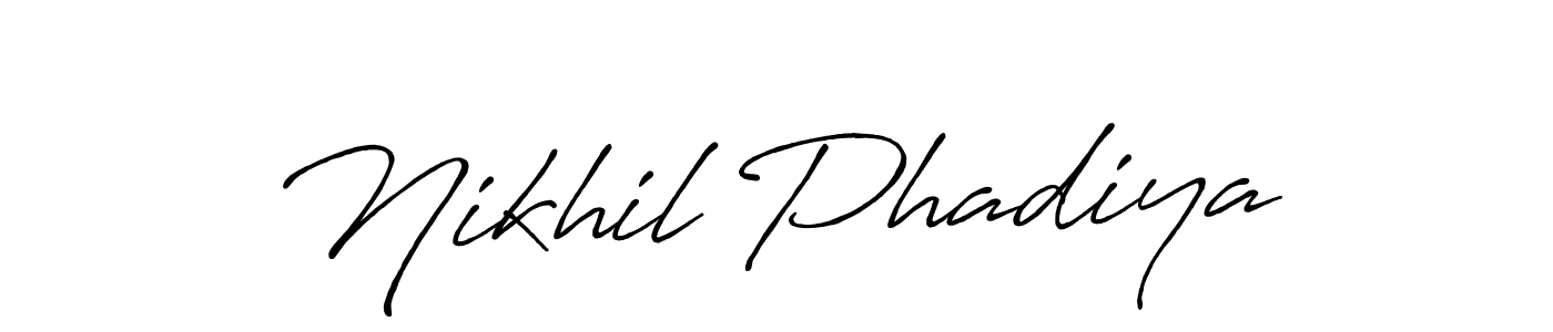 How to Draw Nikhil Phadiya signature style? Antro_Vectra_Bolder is a latest design signature styles for name Nikhil Phadiya. Nikhil Phadiya signature style 7 images and pictures png