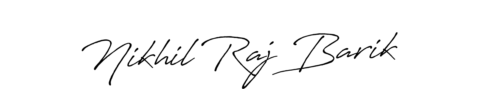 Use a signature maker to create a handwritten signature online. With this signature software, you can design (Antro_Vectra_Bolder) your own signature for name Nikhil Raj Barik. Nikhil Raj Barik signature style 7 images and pictures png