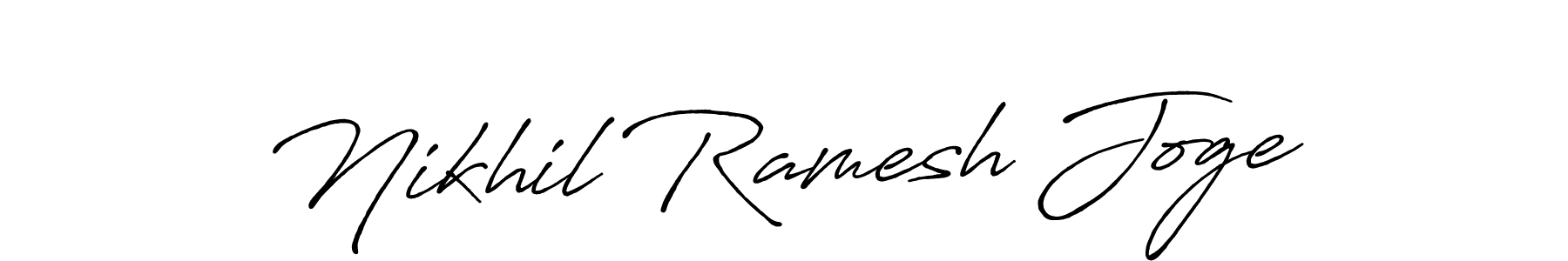 if you are searching for the best signature style for your name Nikhil Ramesh Joge. so please give up your signature search. here we have designed multiple signature styles  using Antro_Vectra_Bolder. Nikhil Ramesh Joge signature style 7 images and pictures png