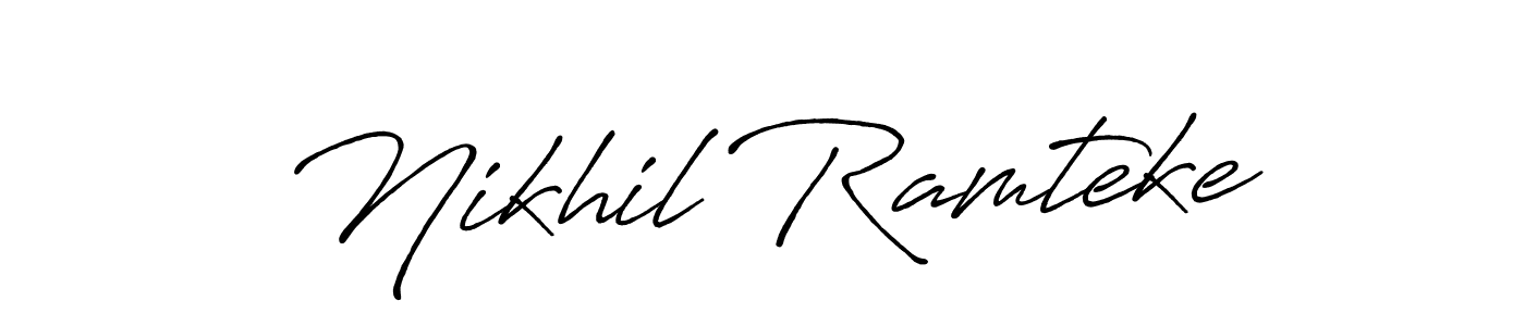 How to Draw Nikhil Ramteke signature style? Antro_Vectra_Bolder is a latest design signature styles for name Nikhil Ramteke. Nikhil Ramteke signature style 7 images and pictures png