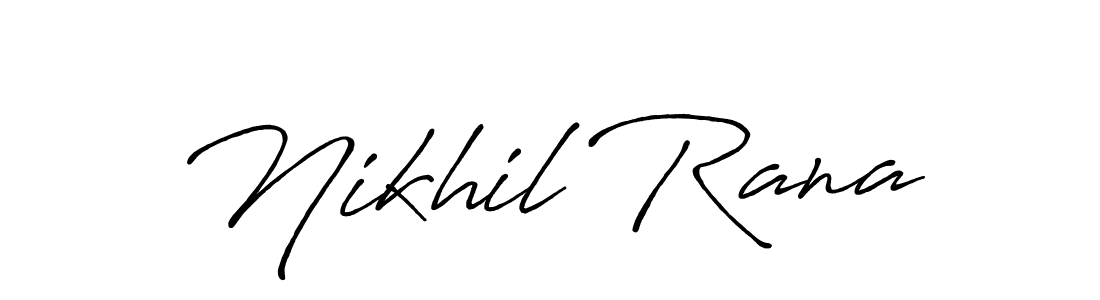 How to make Nikhil Rana signature? Antro_Vectra_Bolder is a professional autograph style. Create handwritten signature for Nikhil Rana name. Nikhil Rana signature style 7 images and pictures png