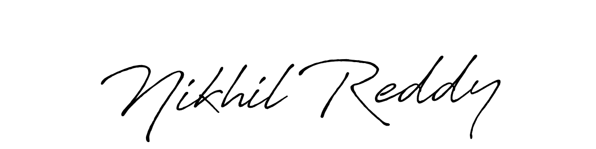 You should practise on your own different ways (Antro_Vectra_Bolder) to write your name (Nikhil Reddy) in signature. don't let someone else do it for you. Nikhil Reddy signature style 7 images and pictures png