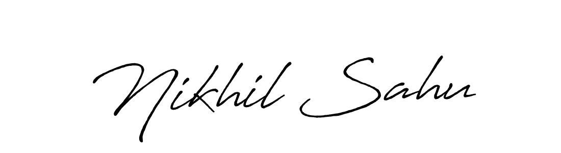 Best and Professional Signature Style for Nikhil Sahu. Antro_Vectra_Bolder Best Signature Style Collection. Nikhil Sahu signature style 7 images and pictures png