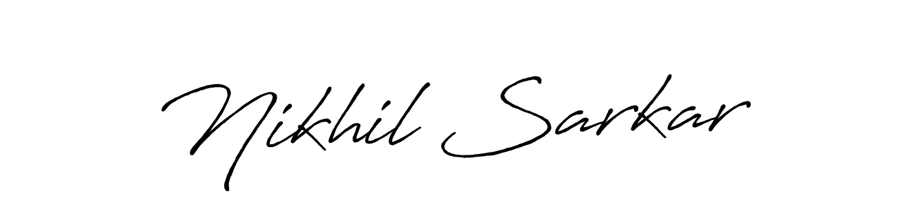 Make a short Nikhil Sarkar signature style. Manage your documents anywhere anytime using Antro_Vectra_Bolder. Create and add eSignatures, submit forms, share and send files easily. Nikhil Sarkar signature style 7 images and pictures png