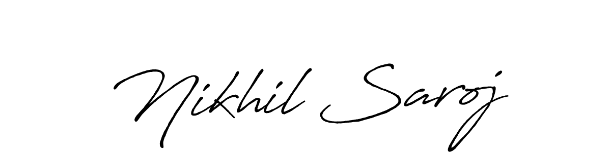 Once you've used our free online signature maker to create your best signature Antro_Vectra_Bolder style, it's time to enjoy all of the benefits that Nikhil Saroj name signing documents. Nikhil Saroj signature style 7 images and pictures png
