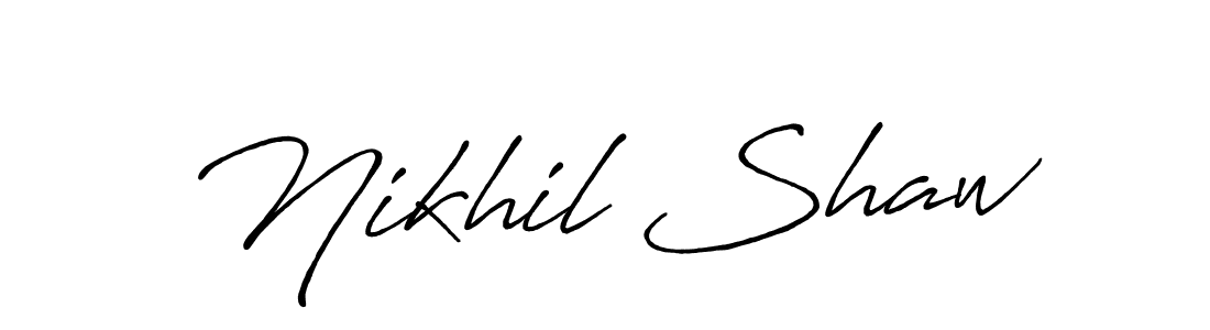if you are searching for the best signature style for your name Nikhil Shaw. so please give up your signature search. here we have designed multiple signature styles  using Antro_Vectra_Bolder. Nikhil Shaw signature style 7 images and pictures png