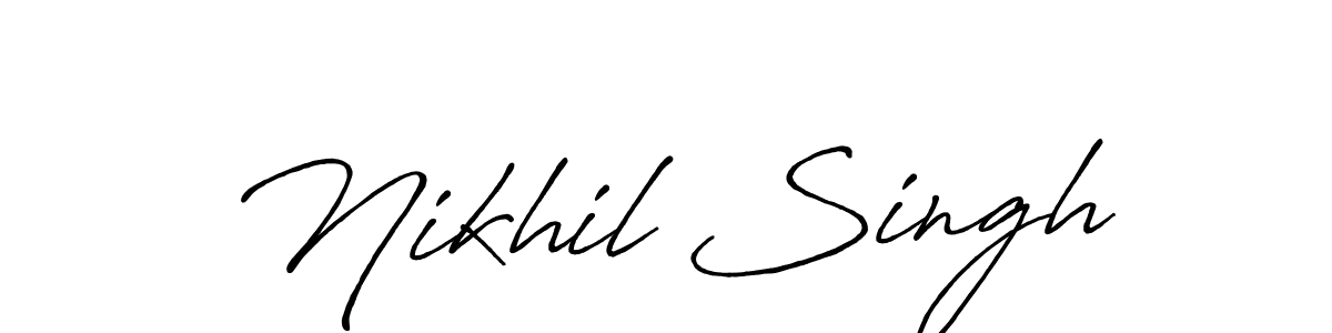 How to Draw Nikhil Singh signature style? Antro_Vectra_Bolder is a latest design signature styles for name Nikhil Singh. Nikhil Singh signature style 7 images and pictures png