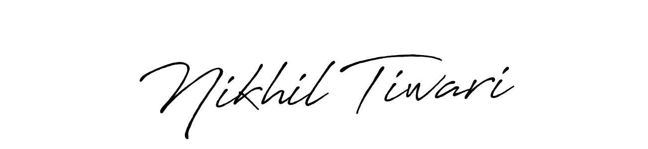 Use a signature maker to create a handwritten signature online. With this signature software, you can design (Antro_Vectra_Bolder) your own signature for name Nikhil Tiwari. Nikhil Tiwari signature style 7 images and pictures png