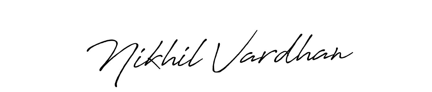 Similarly Antro_Vectra_Bolder is the best handwritten signature design. Signature creator online .You can use it as an online autograph creator for name Nikhil Vardhan. Nikhil Vardhan signature style 7 images and pictures png
