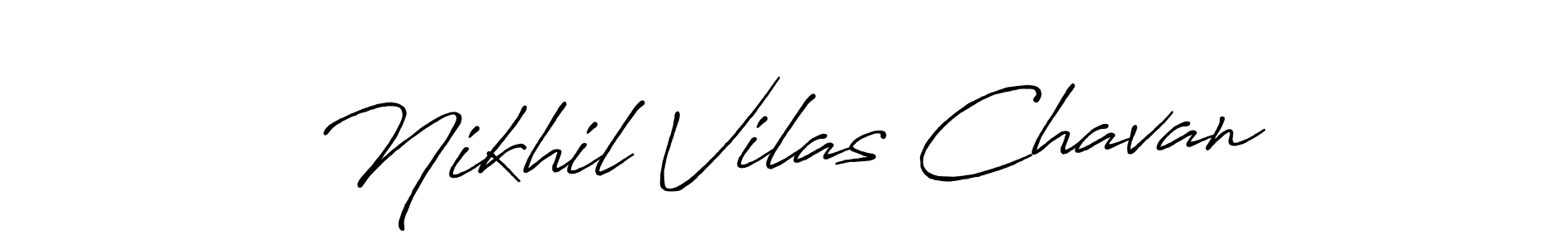 This is the best signature style for the Nikhil Vilas Chavan name. Also you like these signature font (Antro_Vectra_Bolder). Mix name signature. Nikhil Vilas Chavan signature style 7 images and pictures png