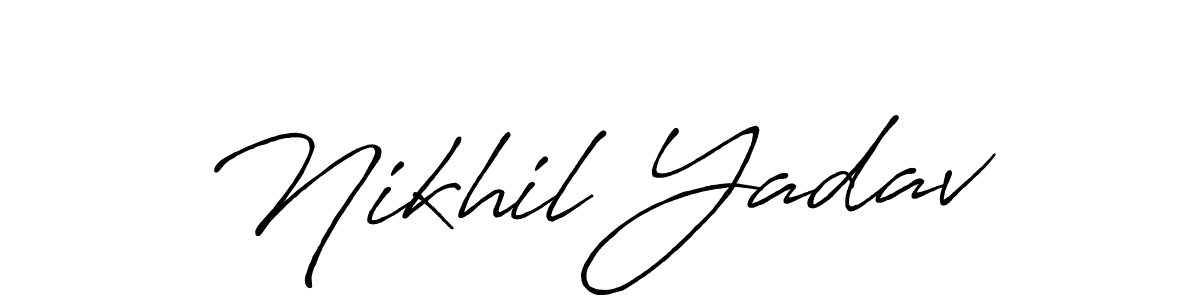 Also You can easily find your signature by using the search form. We will create Nikhil Yadav name handwritten signature images for you free of cost using Antro_Vectra_Bolder sign style. Nikhil Yadav signature style 7 images and pictures png
