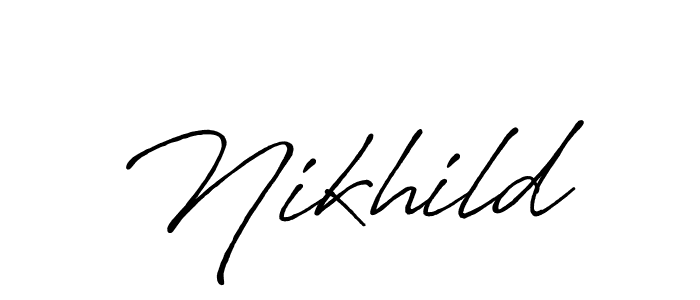 Make a short Nikhild signature style. Manage your documents anywhere anytime using Antro_Vectra_Bolder. Create and add eSignatures, submit forms, share and send files easily. Nikhild signature style 7 images and pictures png