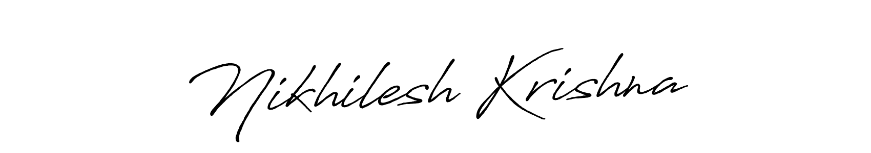 Make a beautiful signature design for name Nikhilesh Krishna. Use this online signature maker to create a handwritten signature for free. Nikhilesh Krishna signature style 7 images and pictures png