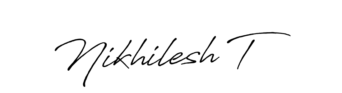 Once you've used our free online signature maker to create your best signature Antro_Vectra_Bolder style, it's time to enjoy all of the benefits that Nikhilesh T name signing documents. Nikhilesh T signature style 7 images and pictures png