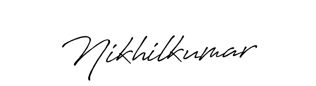 Also You can easily find your signature by using the search form. We will create Nikhilkumar name handwritten signature images for you free of cost using Antro_Vectra_Bolder sign style. Nikhilkumar signature style 7 images and pictures png