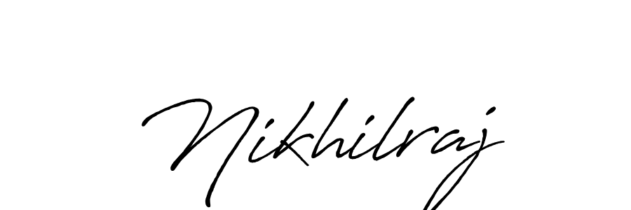 Nikhilraj stylish signature style. Best Handwritten Sign (Antro_Vectra_Bolder) for my name. Handwritten Signature Collection Ideas for my name Nikhilraj. Nikhilraj signature style 7 images and pictures png