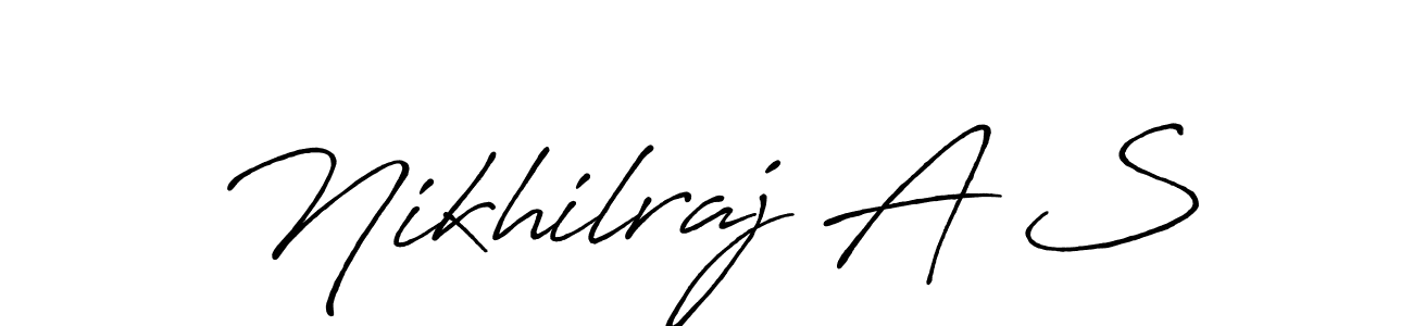 This is the best signature style for the Nikhilraj A S name. Also you like these signature font (Antro_Vectra_Bolder). Mix name signature. Nikhilraj A S signature style 7 images and pictures png