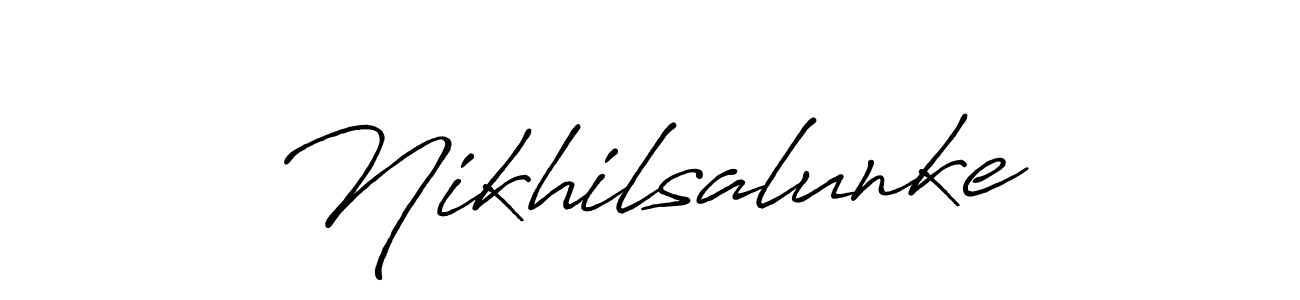 How to Draw Nikhilsalunke signature style? Antro_Vectra_Bolder is a latest design signature styles for name Nikhilsalunke. Nikhilsalunke signature style 7 images and pictures png