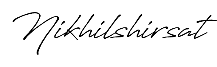 A dynamic signature style for Nikhilshirsat using Antro_Vectra_Bolder script. Designed to look authentic, handwritten, and professional. Nikhilshirsat signature style 7 images and pictures png
