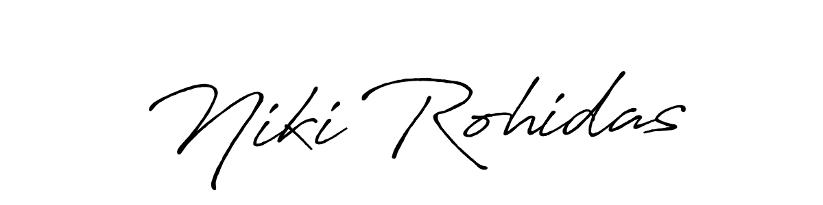 You should practise on your own different ways (Antro_Vectra_Bolder) to write your name (Niki Rohidas) in signature. don't let someone else do it for you. Niki Rohidas signature style 7 images and pictures png