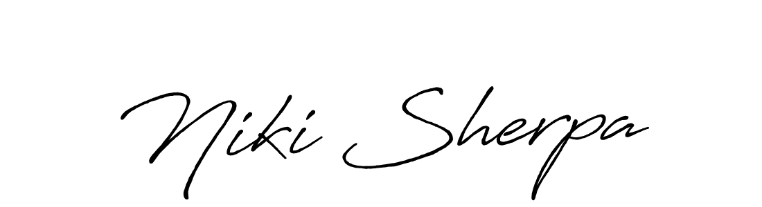 How to Draw Niki Sherpa signature style? Antro_Vectra_Bolder is a latest design signature styles for name Niki Sherpa. Niki Sherpa signature style 7 images and pictures png