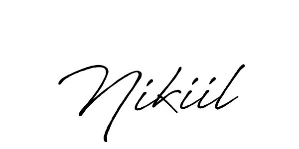 Similarly Antro_Vectra_Bolder is the best handwritten signature design. Signature creator online .You can use it as an online autograph creator for name Nikiil. Nikiil signature style 7 images and pictures png