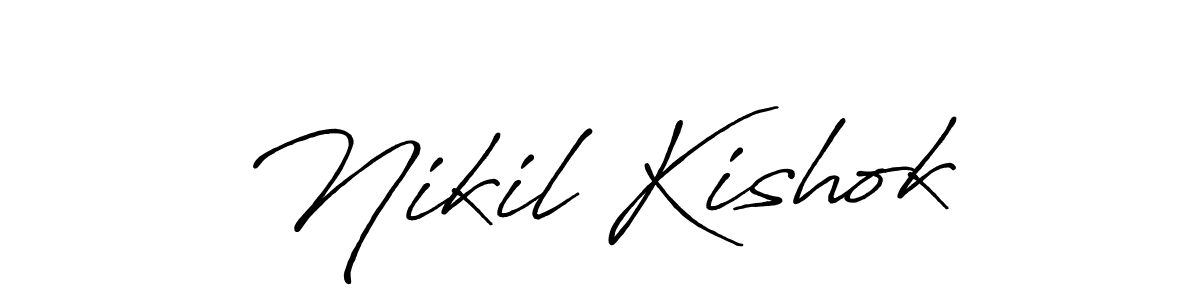 Once you've used our free online signature maker to create your best signature Antro_Vectra_Bolder style, it's time to enjoy all of the benefits that Nikil Kishok name signing documents. Nikil Kishok signature style 7 images and pictures png