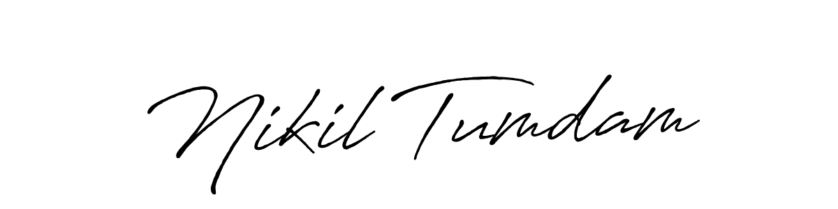 This is the best signature style for the Nikil Tumdam name. Also you like these signature font (Antro_Vectra_Bolder). Mix name signature. Nikil Tumdam signature style 7 images and pictures png