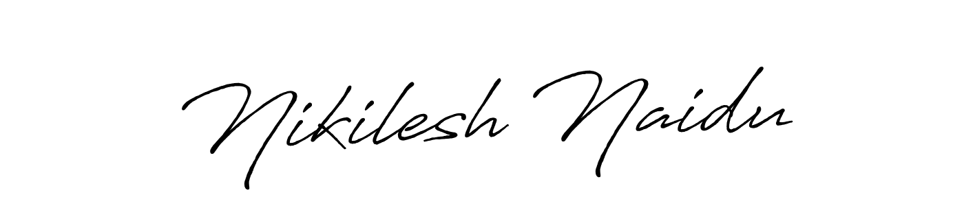 if you are searching for the best signature style for your name Nikilesh Naidu. so please give up your signature search. here we have designed multiple signature styles  using Antro_Vectra_Bolder. Nikilesh Naidu signature style 7 images and pictures png