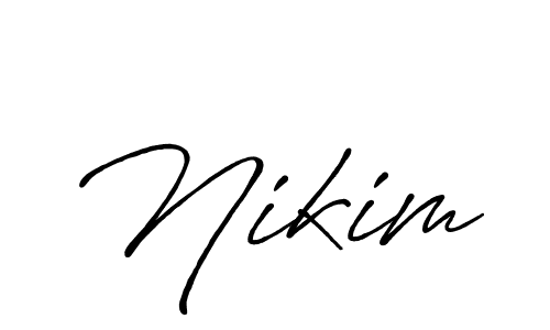 Also You can easily find your signature by using the search form. We will create Nikim name handwritten signature images for you free of cost using Antro_Vectra_Bolder sign style. Nikim signature style 7 images and pictures png