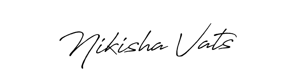 Make a beautiful signature design for name Nikisha Vats. Use this online signature maker to create a handwritten signature for free. Nikisha Vats signature style 7 images and pictures png