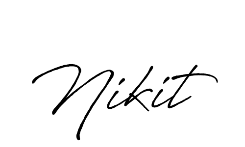 It looks lik you need a new signature style for name Nikit. Design unique handwritten (Antro_Vectra_Bolder) signature with our free signature maker in just a few clicks. Nikit signature style 7 images and pictures png