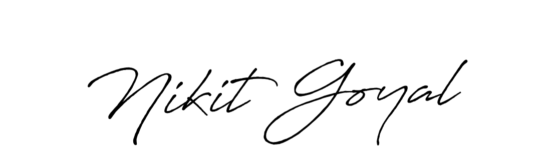 Also we have Nikit Goyal name is the best signature style. Create professional handwritten signature collection using Antro_Vectra_Bolder autograph style. Nikit Goyal signature style 7 images and pictures png