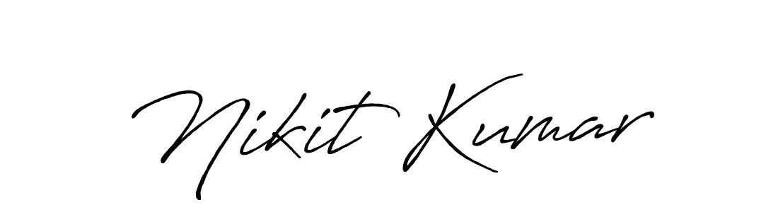 Make a short Nikit Kumar signature style. Manage your documents anywhere anytime using Antro_Vectra_Bolder. Create and add eSignatures, submit forms, share and send files easily. Nikit Kumar signature style 7 images and pictures png