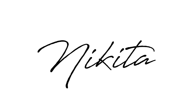 Design your own signature with our free online signature maker. With this signature software, you can create a handwritten (Antro_Vectra_Bolder) signature for name Nikita. Nikita signature style 7 images and pictures png