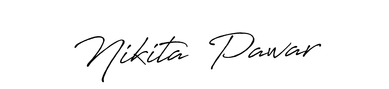 Use a signature maker to create a handwritten signature online. With this signature software, you can design (Antro_Vectra_Bolder) your own signature for name Nikita  Pawar. Nikita  Pawar signature style 7 images and pictures png