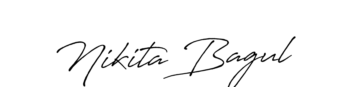 You can use this online signature creator to create a handwritten signature for the name Nikita Bagul. This is the best online autograph maker. Nikita Bagul signature style 7 images and pictures png