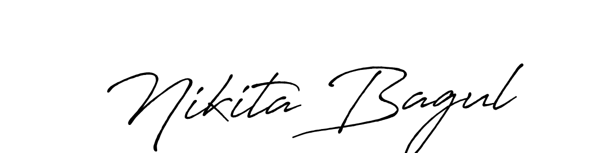 Create a beautiful signature design for name Nikita Bagul. With this signature (Antro_Vectra_Bolder) fonts, you can make a handwritten signature for free. Nikita Bagul signature style 7 images and pictures png
