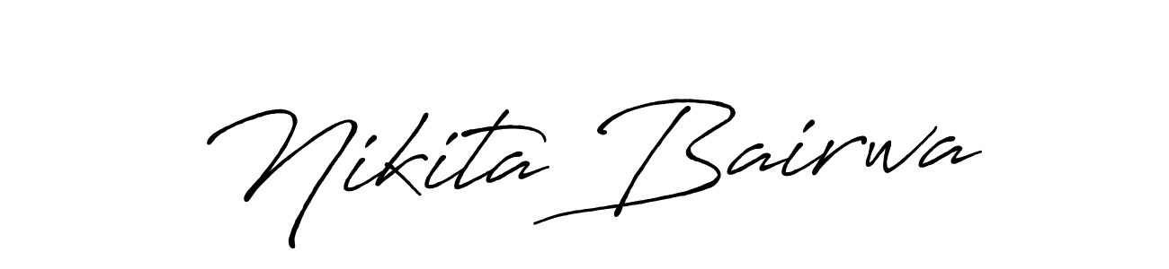 How to Draw Nikita Bairwa signature style? Antro_Vectra_Bolder is a latest design signature styles for name Nikita Bairwa. Nikita Bairwa signature style 7 images and pictures png