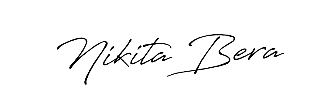 Also You can easily find your signature by using the search form. We will create Nikita Bera name handwritten signature images for you free of cost using Antro_Vectra_Bolder sign style. Nikita Bera signature style 7 images and pictures png