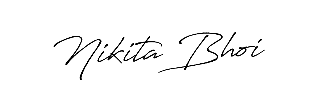 Design your own signature with our free online signature maker. With this signature software, you can create a handwritten (Antro_Vectra_Bolder) signature for name Nikita Bhoi. Nikita Bhoi signature style 7 images and pictures png