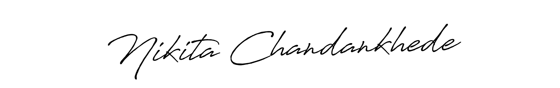 Design your own signature with our free online signature maker. With this signature software, you can create a handwritten (Antro_Vectra_Bolder) signature for name Nikita Chandankhede. Nikita Chandankhede signature style 7 images and pictures png