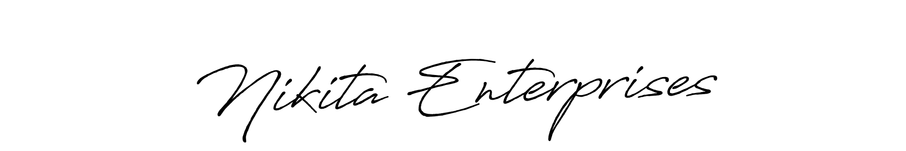 Also we have Nikita Enterprises name is the best signature style. Create professional handwritten signature collection using Antro_Vectra_Bolder autograph style. Nikita Enterprises signature style 7 images and pictures png