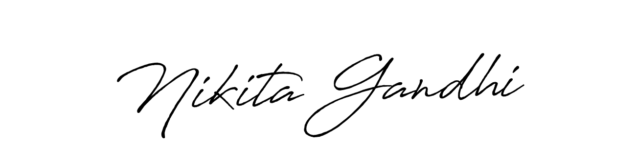 if you are searching for the best signature style for your name Nikita Gandhi. so please give up your signature search. here we have designed multiple signature styles  using Antro_Vectra_Bolder. Nikita Gandhi signature style 7 images and pictures png