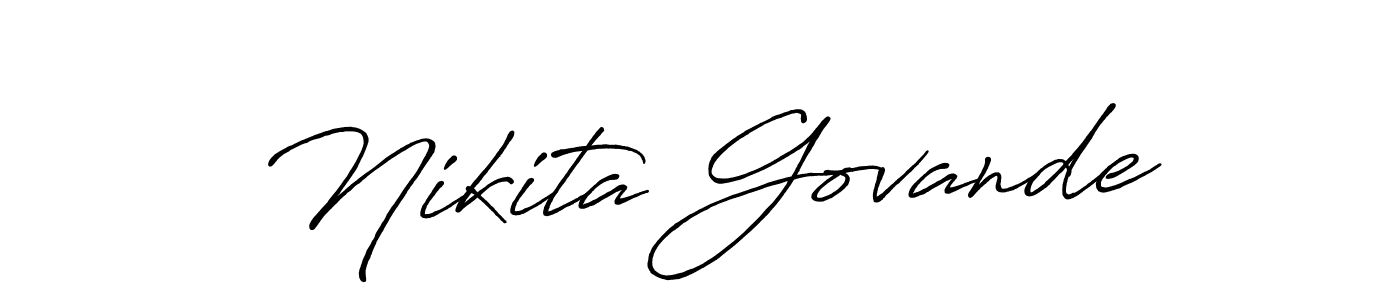 How to make Nikita Govande signature? Antro_Vectra_Bolder is a professional autograph style. Create handwritten signature for Nikita Govande name. Nikita Govande signature style 7 images and pictures png