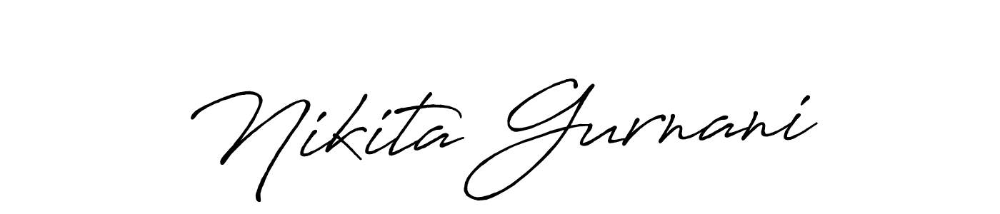 How to make Nikita Gurnani signature? Antro_Vectra_Bolder is a professional autograph style. Create handwritten signature for Nikita Gurnani name. Nikita Gurnani signature style 7 images and pictures png