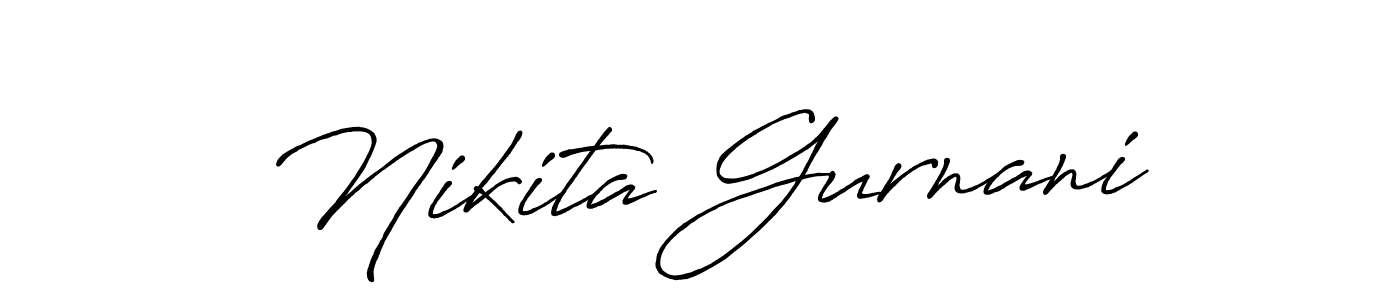 How to make Nikita Gurnani signature? Antro_Vectra_Bolder is a professional autograph style. Create handwritten signature for Nikita Gurnani name. Nikita Gurnani signature style 7 images and pictures png