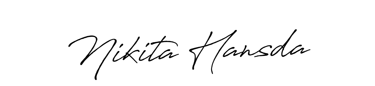 How to make Nikita Hansda signature? Antro_Vectra_Bolder is a professional autograph style. Create handwritten signature for Nikita Hansda name. Nikita Hansda signature style 7 images and pictures png